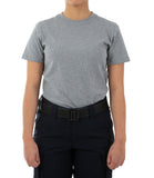 First Tactical Women's Tactix Cotton Short Sleeve Heather Grey T-Shirt