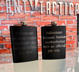 Badass Police Flask