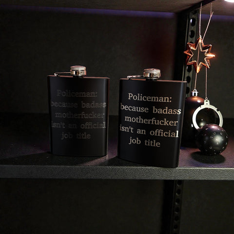 Badass Police Flask
