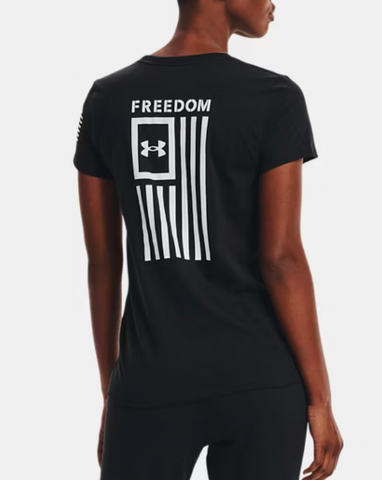 Under Armour Women's UA Freedom Flag T-Shirt Short Sleeve Tee