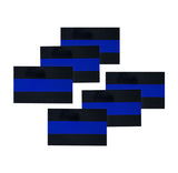 Reflective Thin Blue Line License Plate Stickers, 1 x .75 Inches